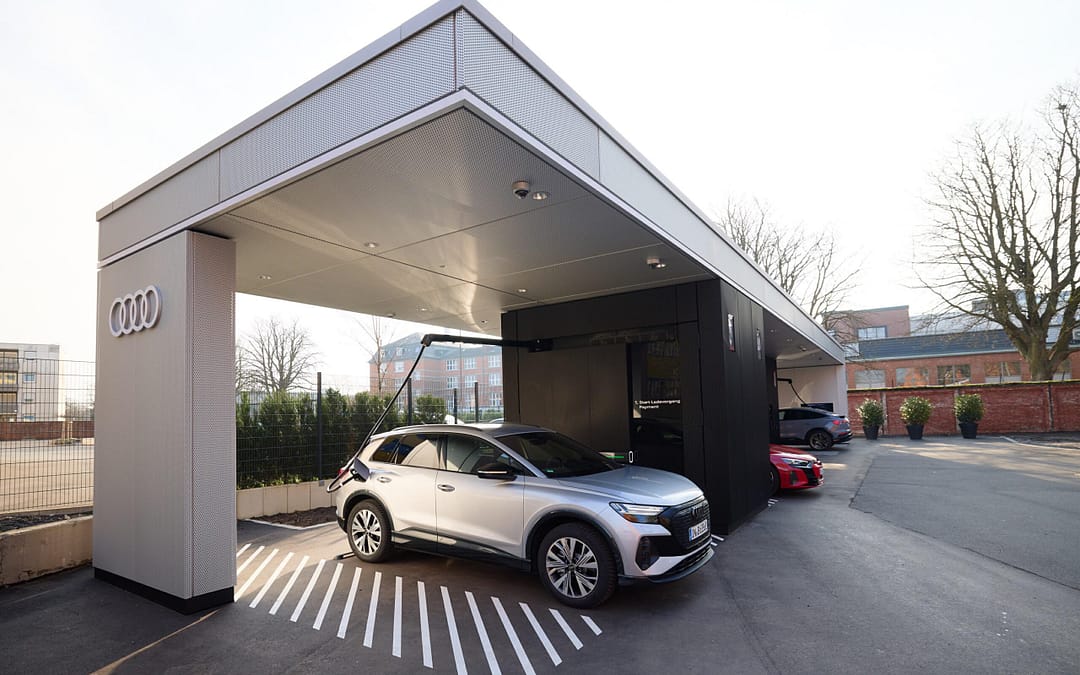 Audi eröffnet in Frankfurt barrierefreien Charging Hub